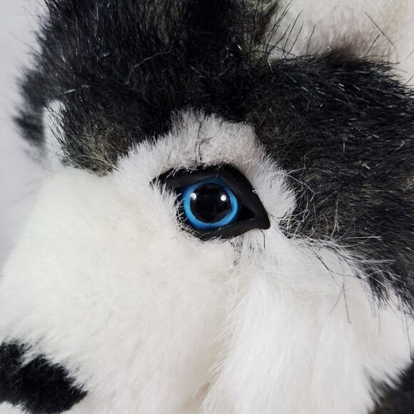 Plush Husky Wolf Sled Dog 9" Stuffed Animal Toy Blue Eyes Alaska BJ Toys - Picture 9 of 11